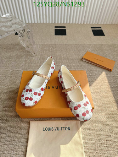 Louis Vuitton Women's Cherry Print Ballet Flats - Comfortable & Stylish Shoes