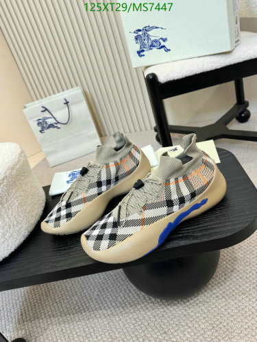 Burberry MS7447 Men's Check Cotton Sneakers, EU39-46