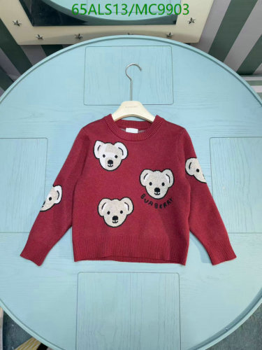 Burberry Kids Red Koala Sweater, Sizes 110-160, Adorable and Comfortable
