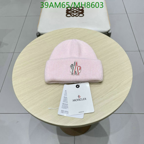 Moncler Ribbed Knit Beanie Hat with Logo Patch - Warm and Stylish Winter Cap