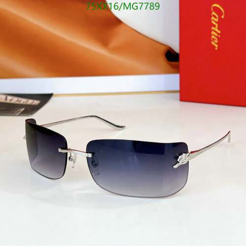 Cartier MG7789 Rimless Sunglasses, Gradient Lens, Silver Frame, Size 71-18-135 7 Cartier MG7789 Rimless Sunglasses, Gradient Lens, Silver Frame, Size 71-18-135