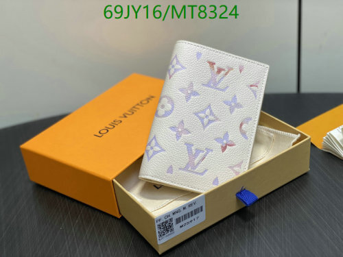 Louis Vuitton Genuine Leather Wallet - Monogram Print, Compact Design