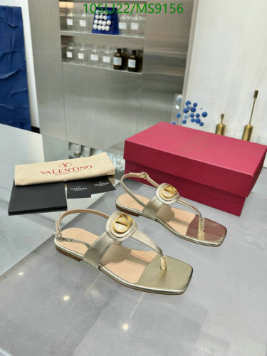 Valentino Women's Metallic Gold Thong Sandals with Iconic Logo - Size EU35-42