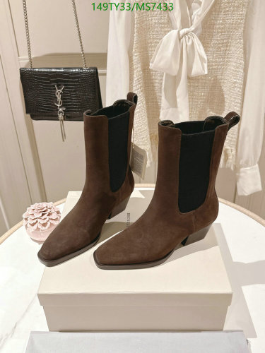Saint Laurent Women's Brown Suede Ankle Boots - Stylish & Comfortable