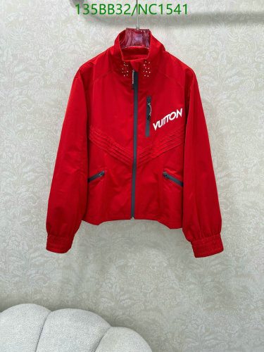 Louis Vuitton Red Windbreaker Jacket, Lightweight & Stylish - Sizes S-L
