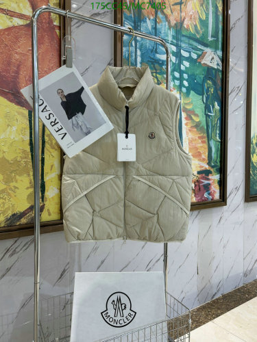 Moncler Down Padded Vest Unisex White Duck Down, Lightweight, Warm, and Stylish