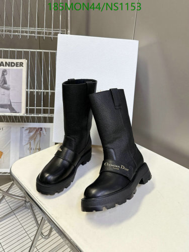 Christian Dior Women's Black Leather Mid-Calf Boots Size EU35-EU40