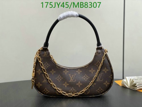 Louis Vuitton Brown Coated Canvas & Leather Mini Loop Bag with Chain Accent