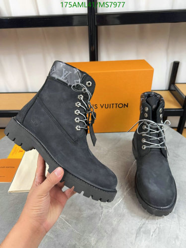 Louis Vuitton x Timberland Black Cowhide Leather Ankle Boots Unisex 2 Louis Vuitton x Timberland Black Cowhide Leather Ankle Boots Unisex