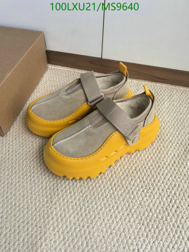 Gucci Women's MS9640 Beige Suede & Yellow Platform Shoes, EU35-45, Unisex