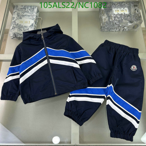 Moncler Kids' Navy Blue & White Striped Tracksuit - Sizes 100-150