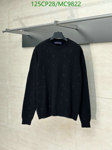 Louis Vuitton Black Long Sleeve Sweater, Designer Knitwear for Men, Size S-L