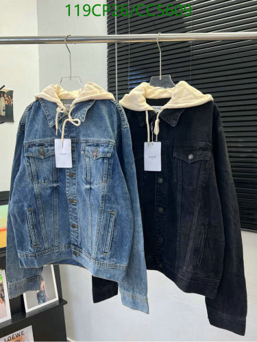 Celine Hooded Denim Jacket, Classic Style, All Seasons, Available in S-XL