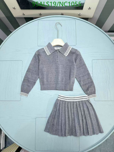 Miu Miu Kids' Knitted Top and Skirt Set - Stylish and Comfortable Outfit