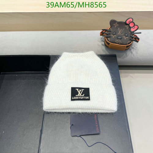 Louis Vuitton White Wool Beanie Hat | Warm Winter Knit Cap 5 Louis Vuitton White Wool Beanie Hat | Warm Winter Knit Cap
