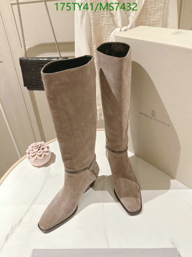 Brunello Cucinelli Women's Suede Knee High Boots - Stylish & Comfortable
