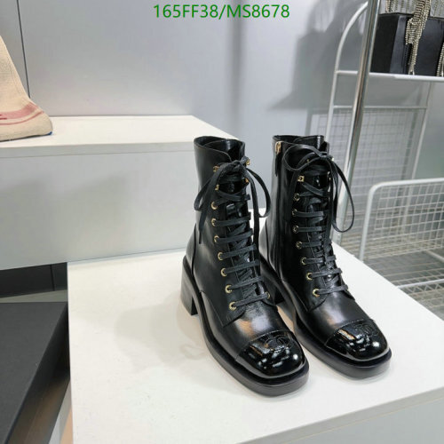 Chanel Women's Black Leather Lace-Up Ankle Boots, EU35-40, Stylish and Durable 7 Elegant Black Leather Lace-Up Ankle Boots for Women, Sizes EU35-EU40