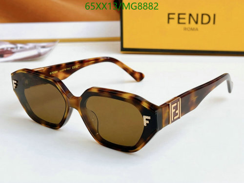 Fendi MG8882 Women's Geometric Tortoise Sunglasses | 66-14-145