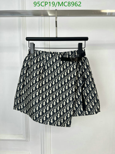 Dior Oblique Pattern Mini Skirt with Bow Detail - Stylish and Chic