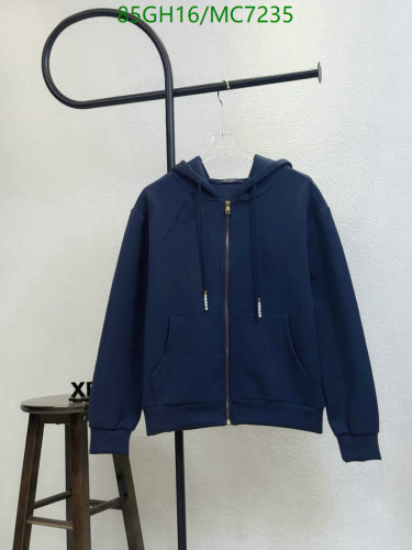 Louis Vuitton Men's Navy Blue Cotton Zip-Up Hoodie, Sizes S-XL