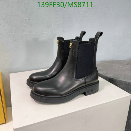 Fendi Women's Black Leather Chelsea Boots - Sheepskin & Cowhide, EU 35-40 6 Fendi Women's Black Leather Chelsea Boots, Sheepskin and Cowhide, EU 35-40