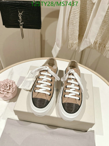 Brunello Cucinelli Women's Cowhide Leather Sneakers - MS7437 - EU35-42