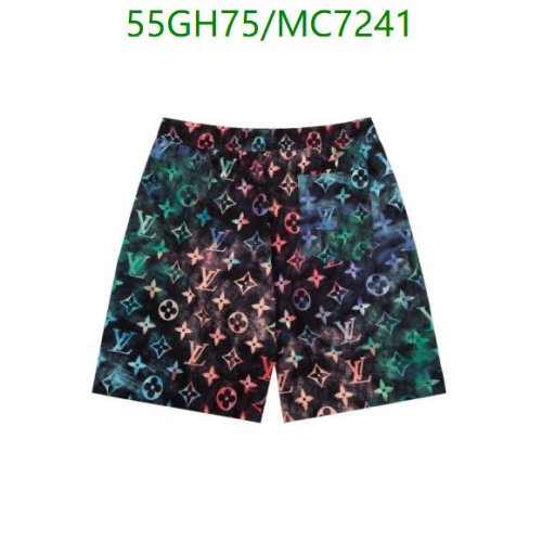 Louis Vuitton Multicolor Monogram Galaxy Print Cotton Shorts, Casual Style