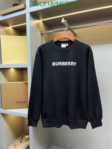Burberry Men's Black Cotton Logo Sweatshirt - Sizes S to XXL Available