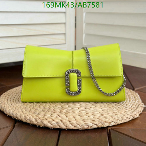 Marc Jacobs Women's The J Marc Shoulder Bag, Genuine Leather, Lime