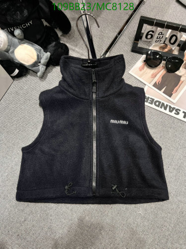 Miu Miu Fleece Zip-Up Vest, Sleeveless Jacket, $109, Perfect for Layering