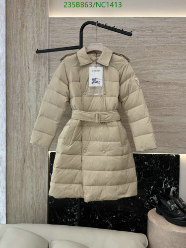 Burberry Women's White Goose Down Jacket - Stylish and Warm Outerwear