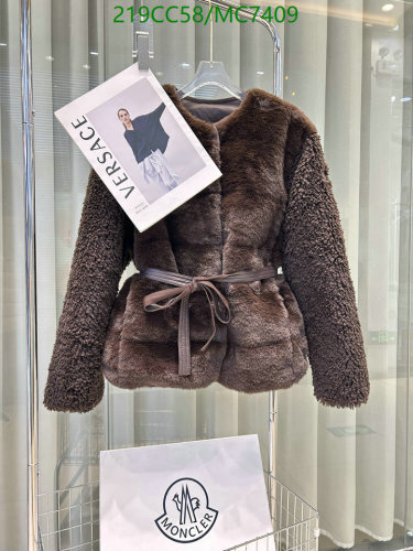 Moncler Women's Lambswool Down Jacket with Belt - Warm and Stylish