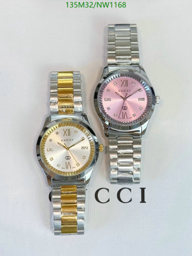 Gucci Women's Watch, 38mm Stainless Steel, Quartz Movement, Silver and Gold