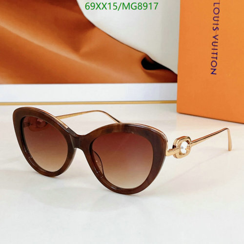 Louis Vuitton MG8917 Brown Cat Eye Sunglasses | 54-20-145