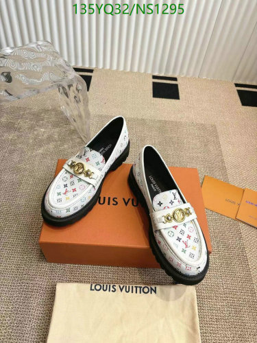 Louis Vuitton Women's Monogram Leather Loafers White, EU Size 35-41