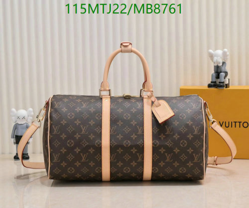 Louis Vuitton Monogram Canvas Keepall Bandouliere 55 Travel Bag