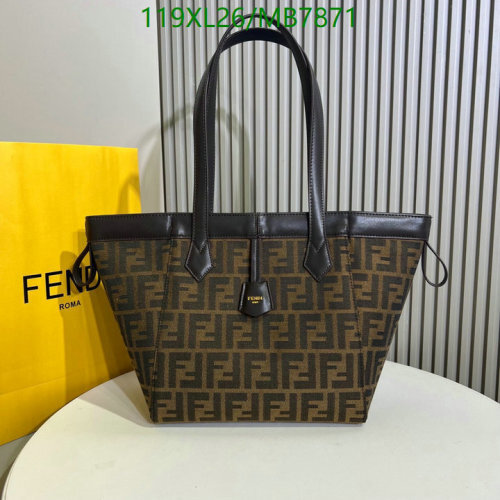 Fendi Brown FF Jacquard Small Tote Bag, Chic & Functional Daily Essential 7 Fendi Brown FF Jacquard Small Tote Bag, Chic & Functional Daily Essential