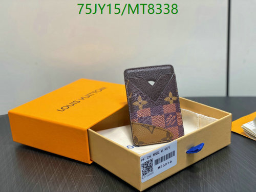 Louis Vuitton Genuine Leather Card Holder Wallet - Stylish & Compact