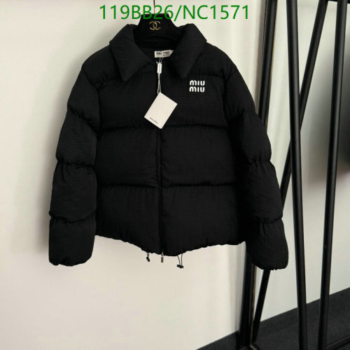 Miu Miu Women's Black Padded Down Jacket | Stylish & Comfortable Outerwear