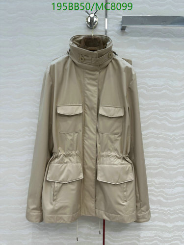 Loro Piana Drawstring Waist Wool Blend Beige Jacket | MC8099