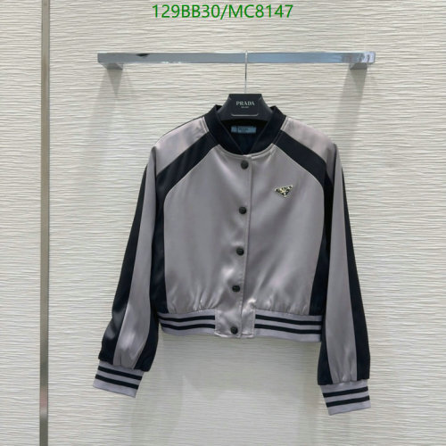 Prada Women's Two-Tone Polyester Jacket, Size S-L