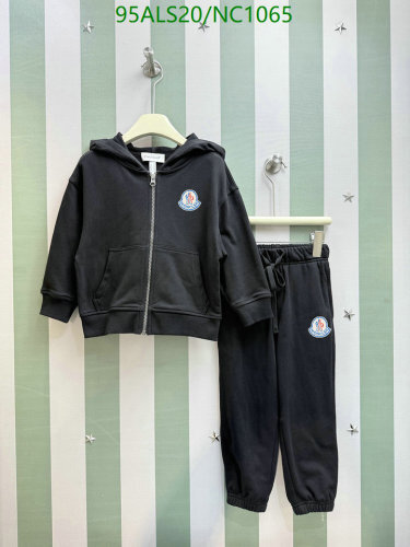Moncler Kids' Black Cotton Blend Tracksuit with Logo Patch | Sizes 110-160