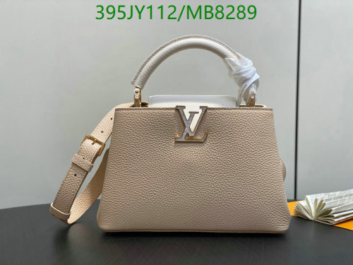 Louis Vuitton Taurillon Leather Capucines BB Bag - Beige, Gold Hardware