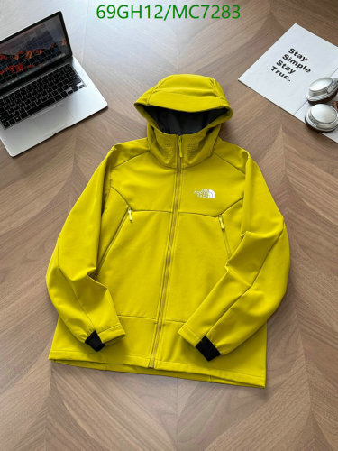 The North Face Unisex Cotton Blend Full Zip Hoodie Jacket - Yellow