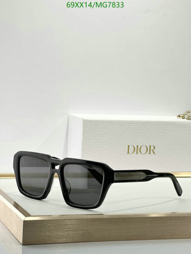 Dior MG7833 Black Frame Sunglasses | 56-19-145, Offers Complete UV Protection