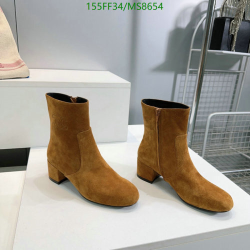 Celine Women's Suede Ankle Boots with 5.5cm Heel - EU35-40