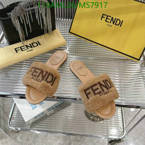 Fendi Roma Wool Slides - Women's Comfortable & Stylish Sandals, EU 35-42