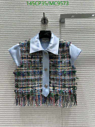 Chanel Women's Tweed Fringe Vest - Sleeveless, Button-Down, Cropped Jacket