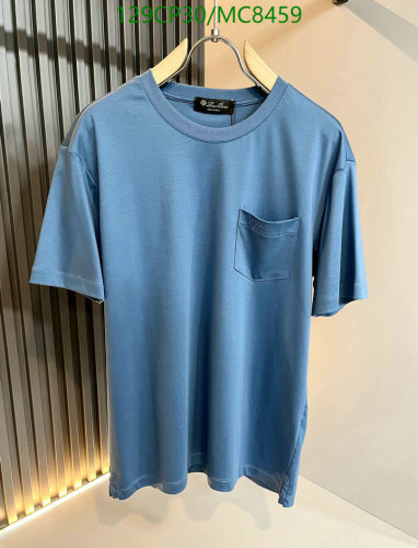 Loro Piana Men's Blue Cotton T-Shirt with Pocket - Sizes M to 3XL