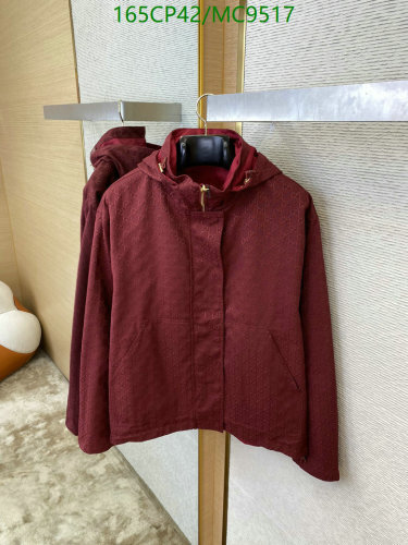 Gucci Maroon Hooded Jacket MC9517 - Sizes S to XL Available